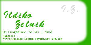ildiko zelnik business card